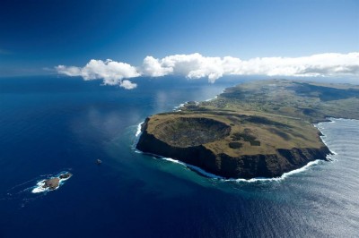 Aerial view of Easter Island