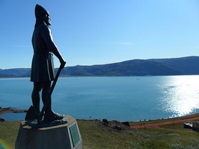 Statue of Erik the Red, found in his final home of Greenland