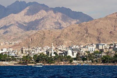 Seaside view of Aqaba and the Red Sea is an essential inclusion for all Jordan tours.