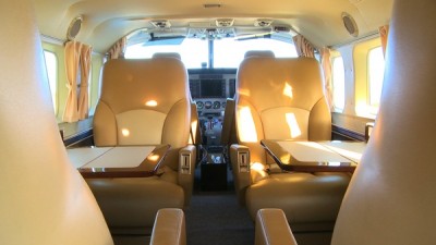 The interior of the Sky Safari's 9 seater Cessna 208B aircraft