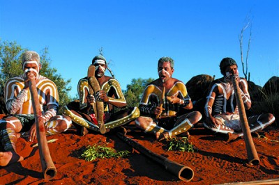 Aboriginal Didgeridoo Players