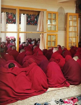 Karens Pic of Long Life Offering Ceremony in Dharamsala, India