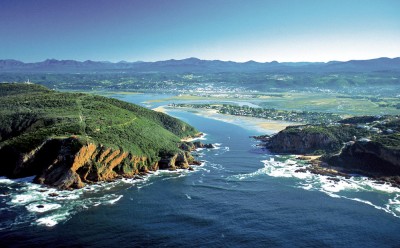 Knysna Heads and Knysna Lake. Western Cape. South Africa