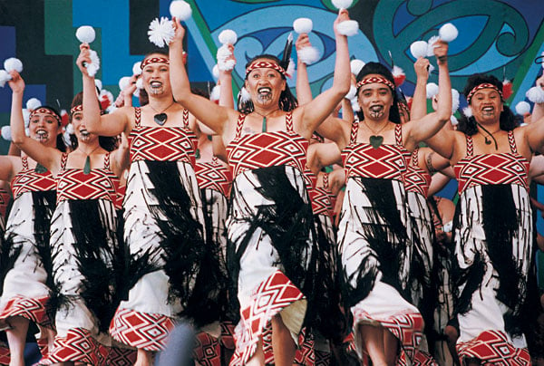 Maori dancers, New Zealand