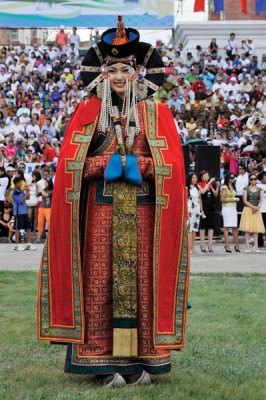 Naadam Festival Woman, Mongolia