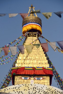 Close up of Bouddhanath
