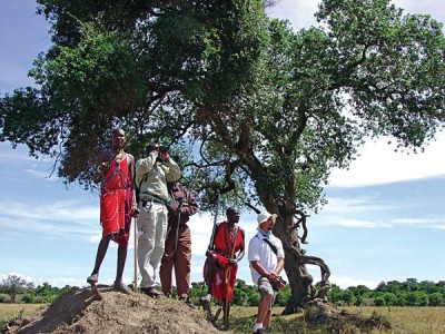 Game viewing in Masai, Kenya