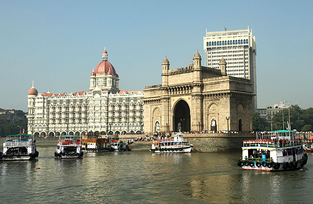 Mumbai's Gateway of India and Taj Hotel, India