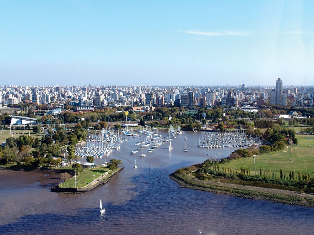 Aerial view of Buenos Aires, Argentina