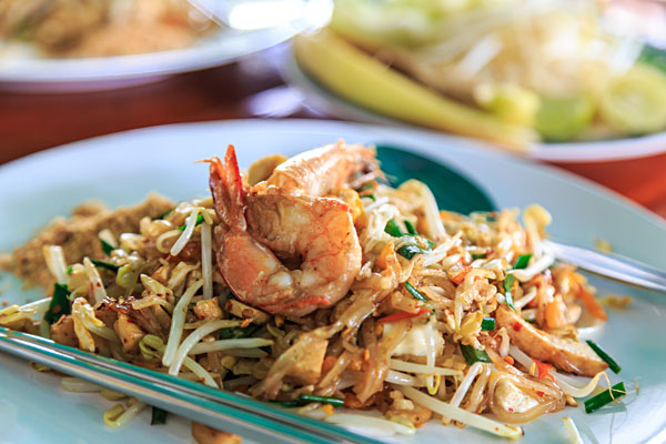 Pad Thai with shrimp, Thailand