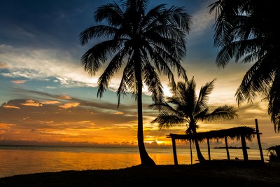 Rarotongo sunset, Cook Islands