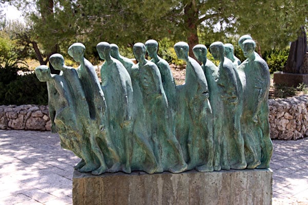 Sculpture in Holocaust Memorial, Yad Vashem, Jerusalem, Israel