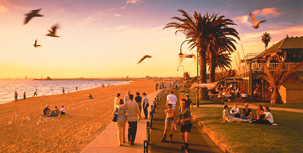 St Kilda Beach, Melbourne, Victoria, Australia
