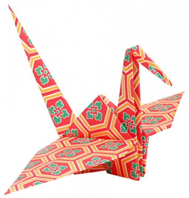 Colourful Traditional Japanese Origami Bird