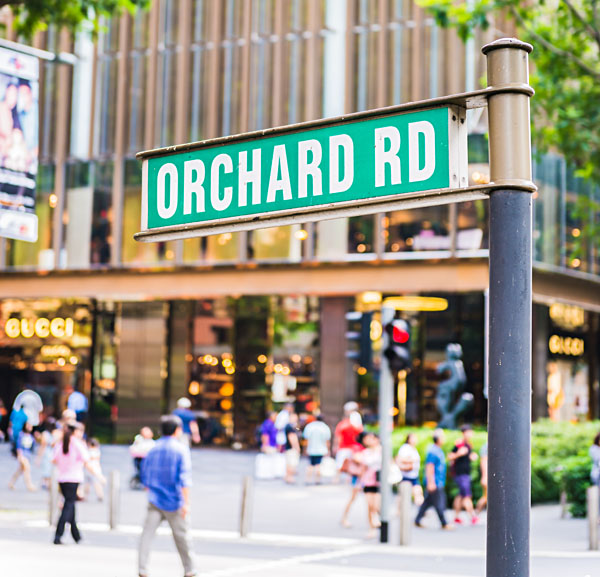 Orchard Road Street Sign, Singapore