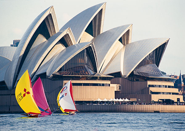 Sydney Opera House and Sailboats, Sydney, Australia