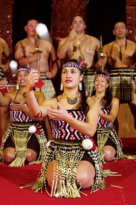 Group of Poi Dancers, Rotorua, New Zealand