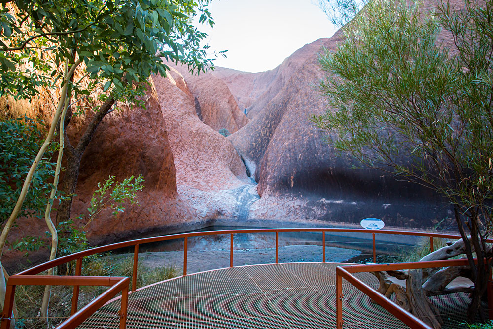 Mutitjulu Waterhole on the Kuniya Walk at Uluru, Northern Territory, Australia