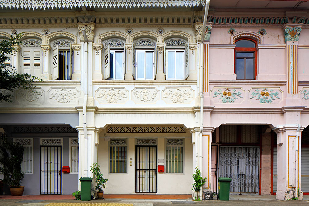 Peranakan Chinese Shop Houses in Singapore