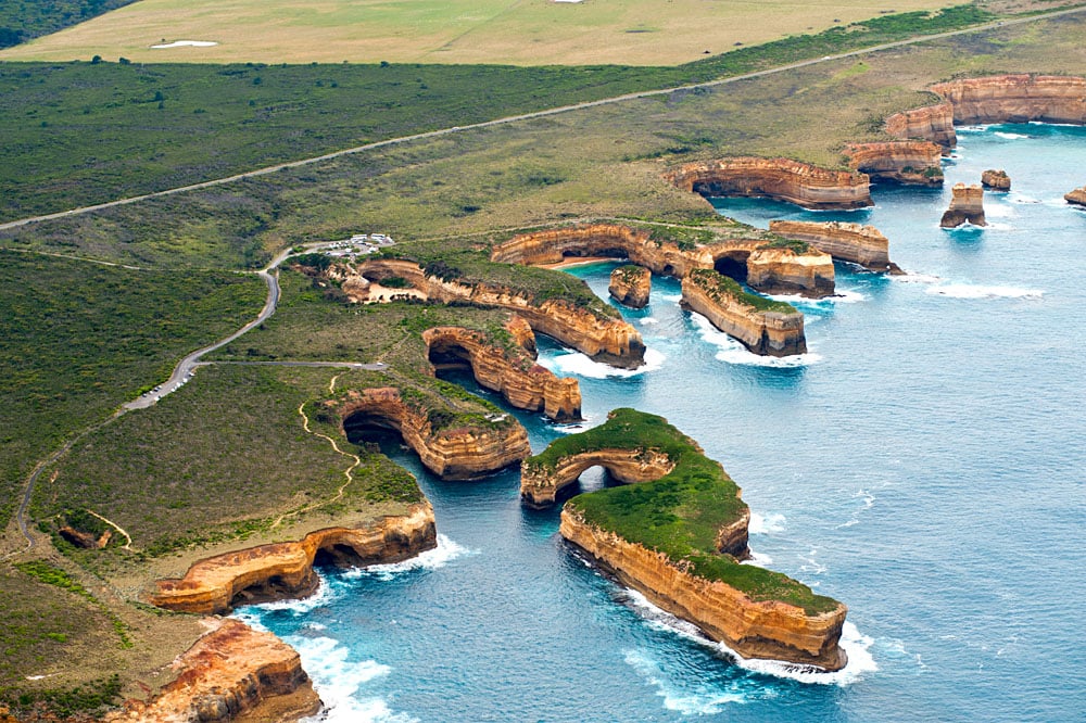 Twelve Apostles Aerial View, Great Ocean Road, Victoria, Australia
