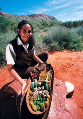 Bush tucker display at Alice Springs Desert Park, Northern Territory, Australia