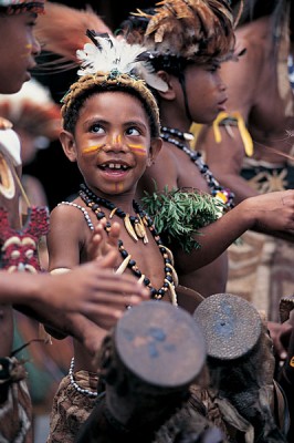 Little drummer boy, Papua New Guinea