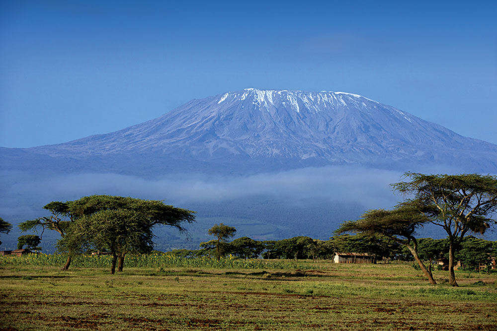 View of Mt Kilimanjaro from Amboseli, Kenya