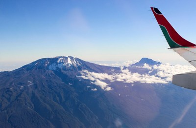 Aerial View of Mount Kilimanjaro, Tanzania