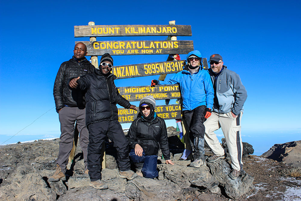 Reaching the Summit of Mount Kilimanjaro, Tanzania