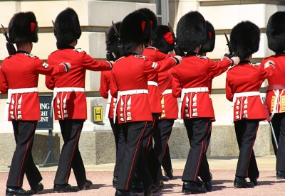 Changing of the Guard at Buckingham Palace, London, England