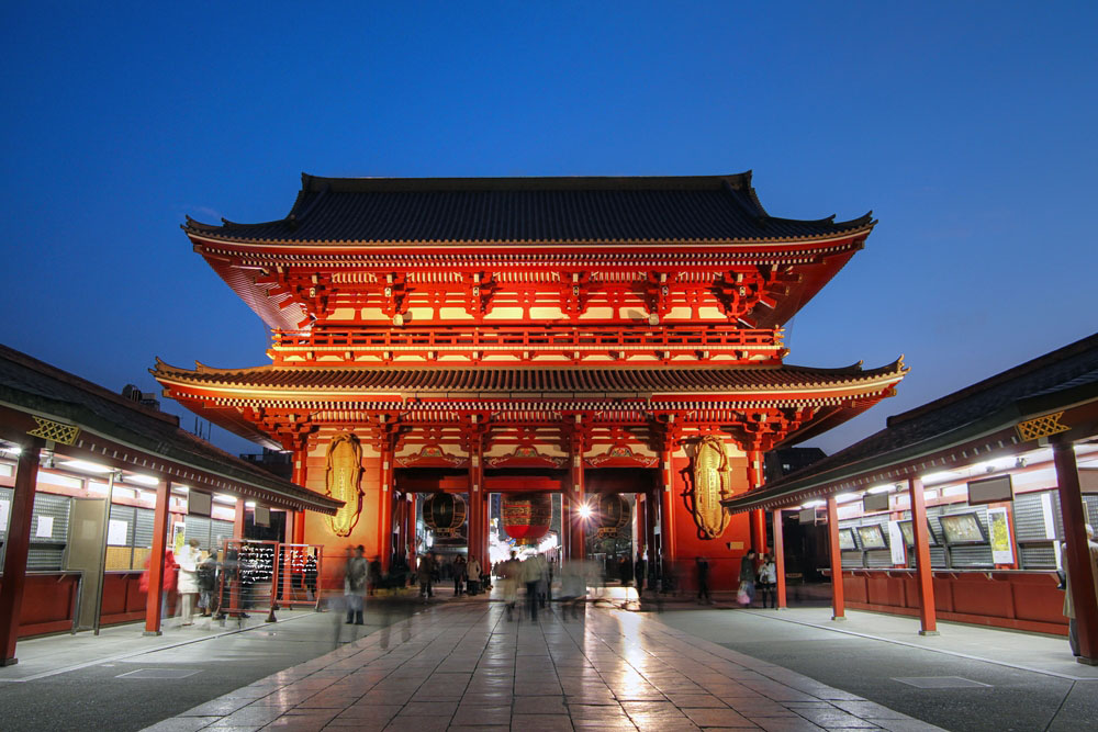Hozo-mon Gate at Senso-ji Temple in Tokyo, Japan