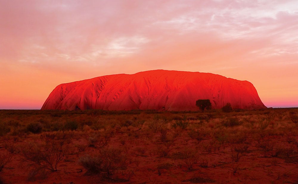 Incredible Colours of Ayers Rock, Uluru, Northern Territory, Australia