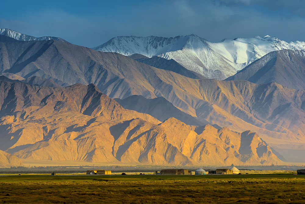 Landscape on the Karakoram Highway Around Karakoram and Pamir Mountains, Xinjiang, China