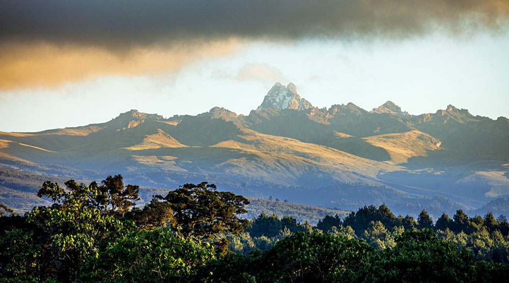 Panorama of Mount Kenya, Kenya