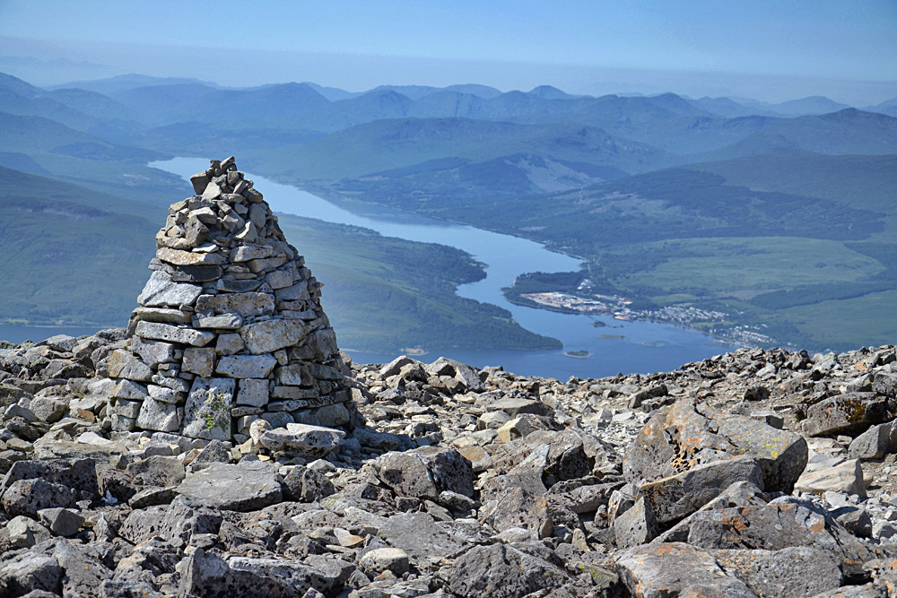 Path to the Summit of Ben Nevis in Scotland, the Highest Mountain in the United Kingdom