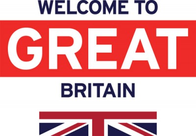 Welcome to Great Britian Logo Stacked Blue 2016