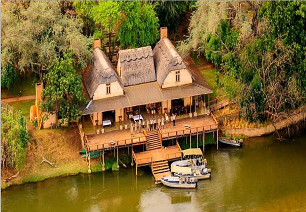 Aerial View of Royal Zambezi Lodge, Zambia