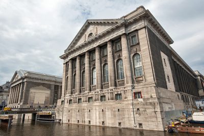 Facade of the Pergamon Museum in Berlin, Germany