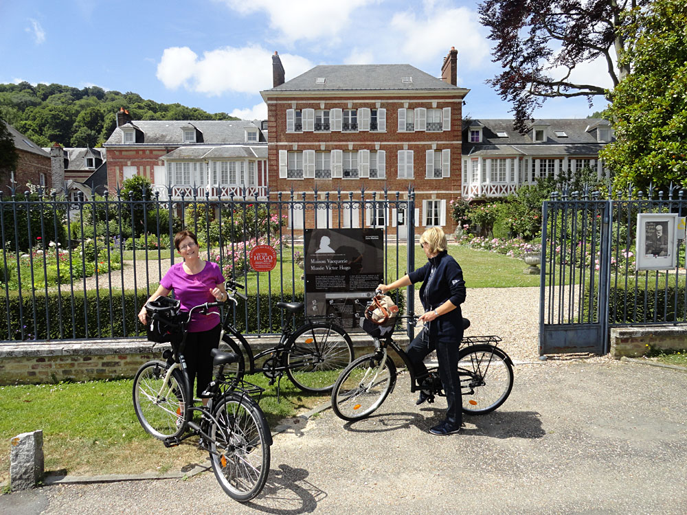 Steve Martin - Biking to Maison Vacquerie - Musee Victor Hugo in Villequier, France