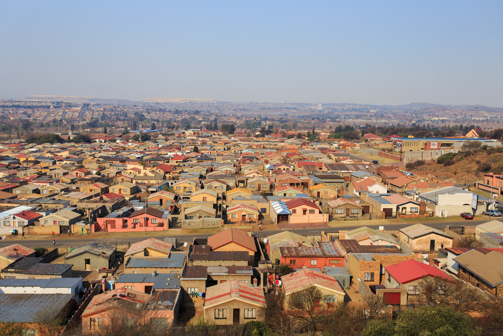 Aerial View of Soweto, South West Region of Johannesburg, South Africa