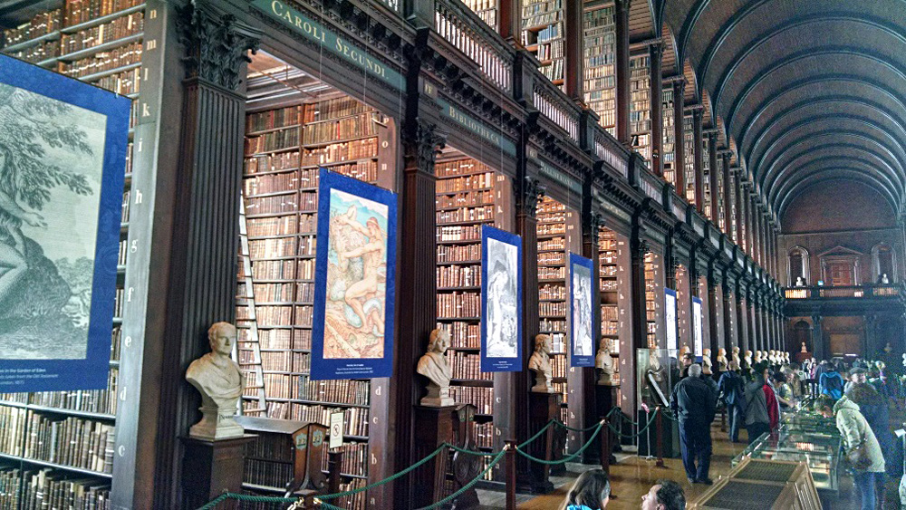 Anthony Saba - Trinity College Library, Home of the Book of Kells, Dublin, Ireland