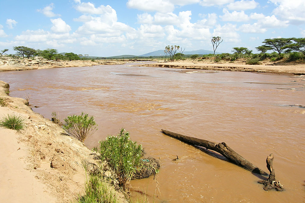 Ewaso Ngiro River in Samburu National Reserve, Kenya