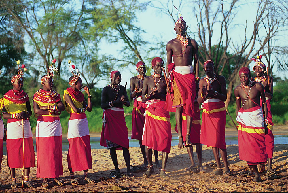 Samburu Warriors in Samburu National Park, Kenya