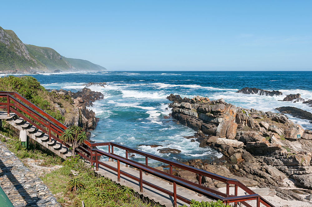 Storms River Mouth with the Indian Ocean in the Background, South Africa