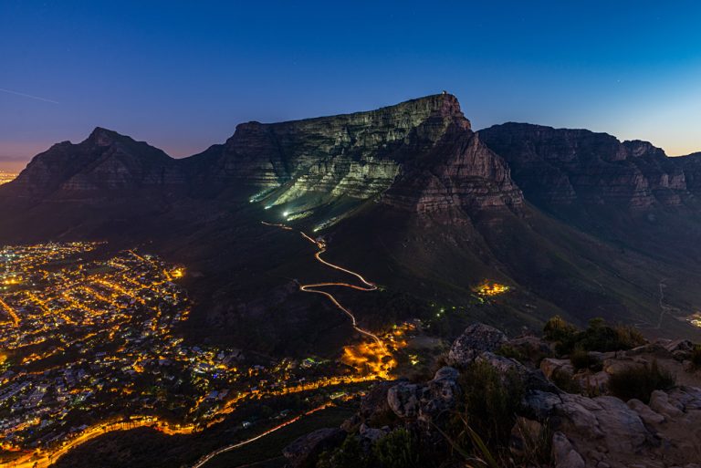 Table Mountain at Sunset, Cape Town, South Africa