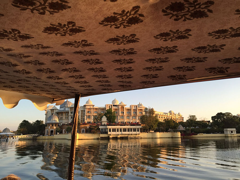 Amelia Chee - Leela Palace Seen from a Boat, Udaipur, India