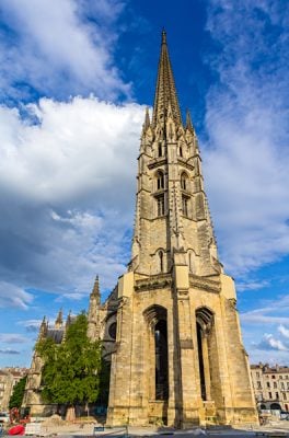 Belltower at Basilica of St. Michael, Bordeaux, France