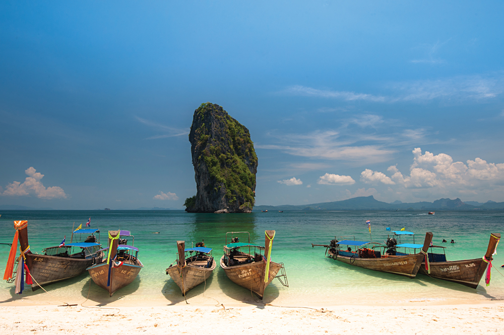 Long Tailed Boats, Krabi, Thailand (Image courtesy of Tourism Thailand)