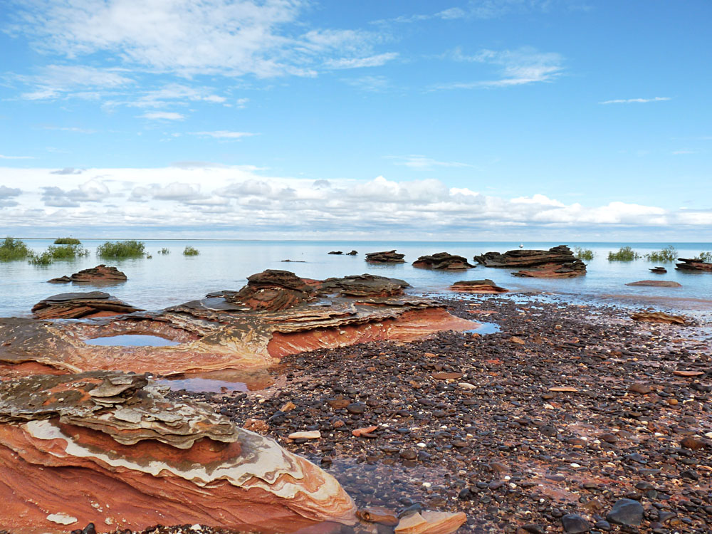 Red Sandy Beach on the Roebuck Bay, Broome, Western Australia, Australia