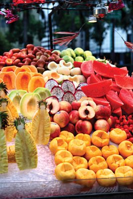 Taiwan Market with Fruit Variety